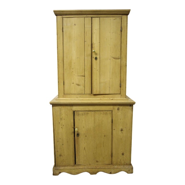 Primitive Rustic Pine Hutch Chairish