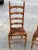Rustic 1920s Antique Ladderback Chairs- a Pair For Sale - Image 3 of 8