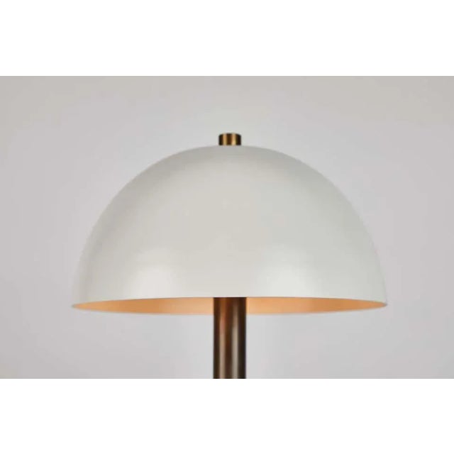 Wood Nena' Table Lamp in White Metal and Wood by Alvaro Benitez For Sale - Image 7 of 13