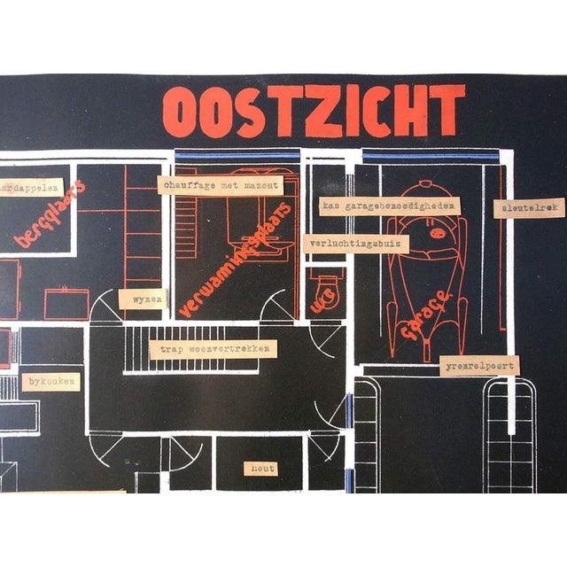 Marcel Seger, Bauhaus Villa, 1932, Charcoal, Pastel & Paper, Framed, Set of 2 For Sale - Image 13 of 18