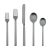 Contemporary Mepra Stile 5-Piece Flatware Set, Ice Oro Black For Sale - Image 3 of 3
