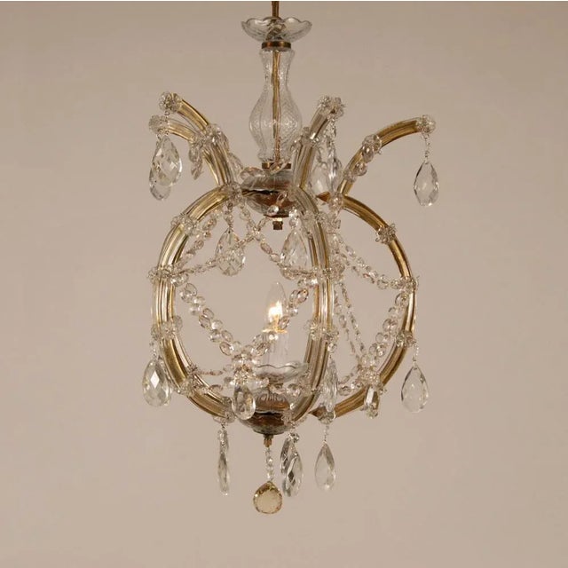 Vintage Maria Theresa Viennese Crystal Chandelier, 1950s For Sale - Image 10 of 12