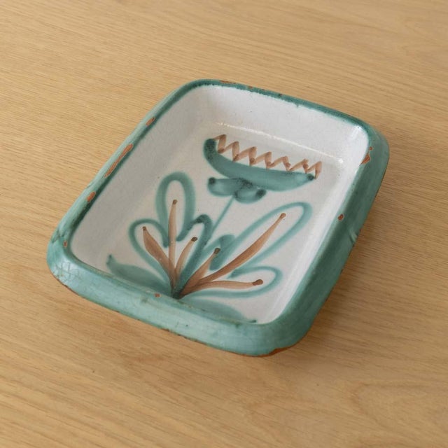 1950s French Ceramic Flower Dish by Robert Picault, Vallauris For Sale - Image 9 of 12