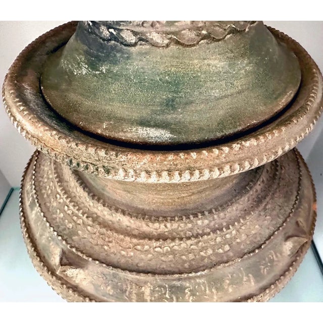 15th Century & Earlier Korean Pottery Funerary Urn Unified Silla For Sale - Image 5 of 12