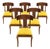1980s Vintage Klismos Style Solid Walnut Dining Chairs - Set of 6 For Sale