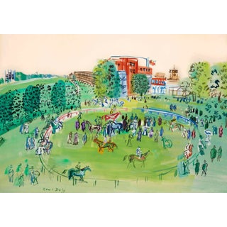 Raoul Dufy Le Paddock Ascot Giclee LTD Edition For Sale