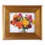 Colorful Bouquet of Flowers Roses Oil Painting Including the Antiqued Gold Wood Frame For Sale