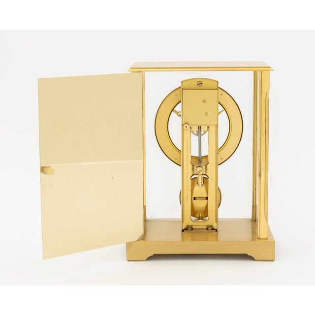 S. Haller German Brass Mantel Clock For Sale - Image 9 of 12