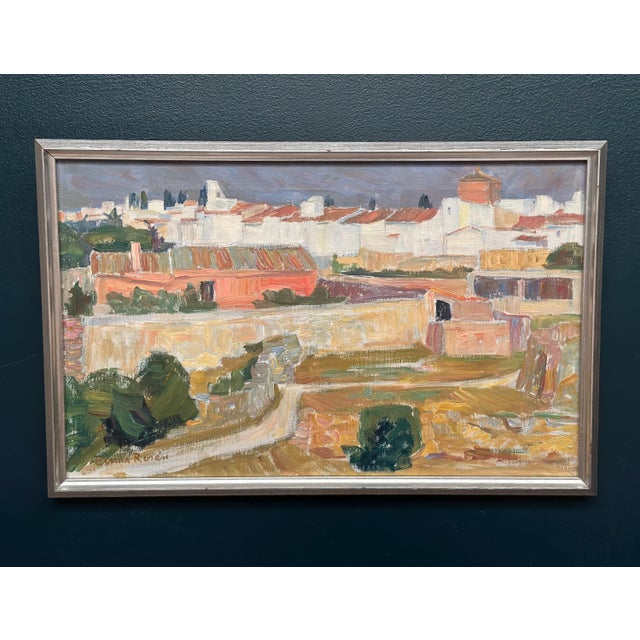 Einar Rosen, View of the City, 1950s, Oil on Panel, Framed For Sale - Image 16 of 18