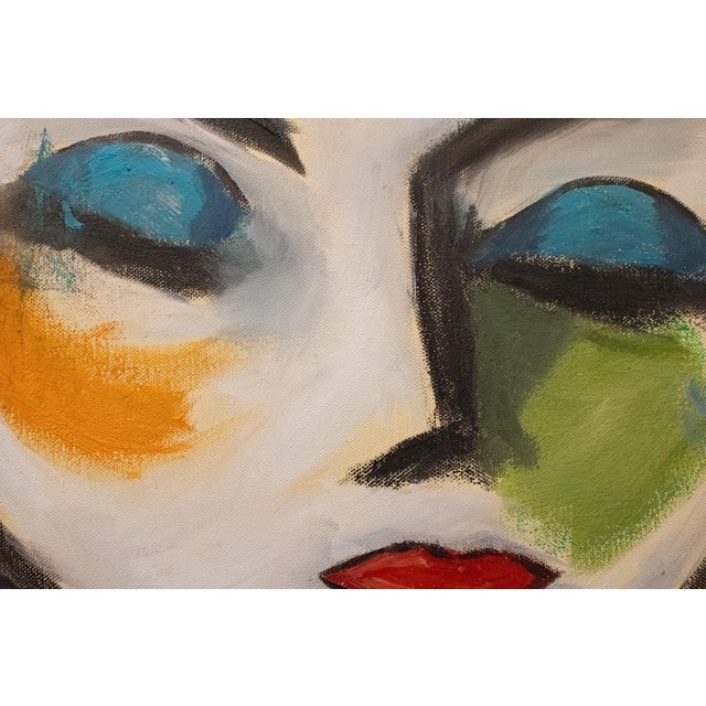 Bolero Portrait 18x18" Oil on Canvas by Paul Scaturro For Sale - Image 4 of 5