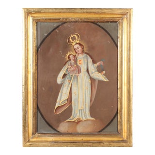 Our Lady of Mercy, Oil on Canvas, 19th Century For Sale