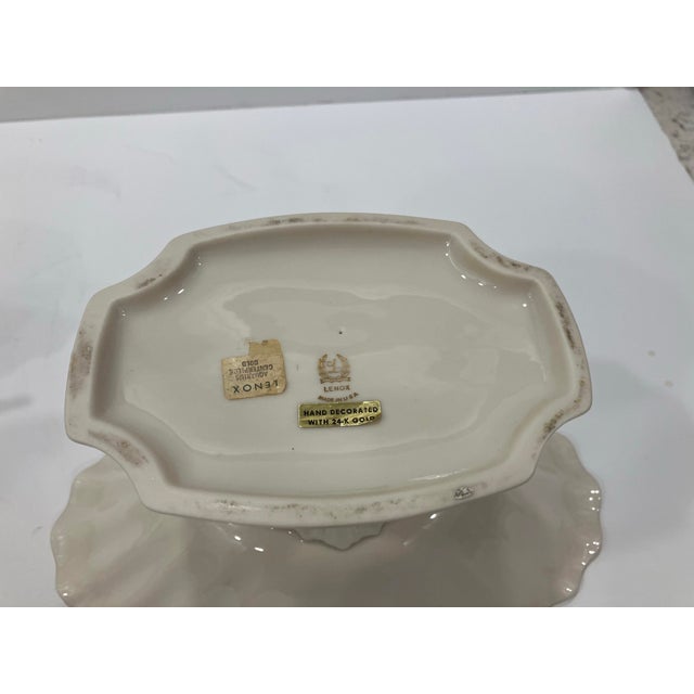 Pair of Lenox Aquarius Compotes For Sale - Image 10 of 11