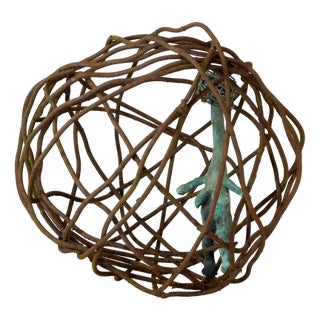 Óscar Aldonza Torres, Caged Woman 3, 2019, Bronze & Rusted Iron For Sale