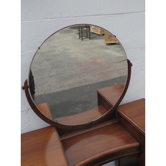 1920s Art Deco Vanity Makeup Table With Bakelite Handles 6580 For Sale - Image 14 of 18
