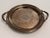 Silverplate Engraved Round Handled Tray, Vintage For Sale - Image 12 of 12