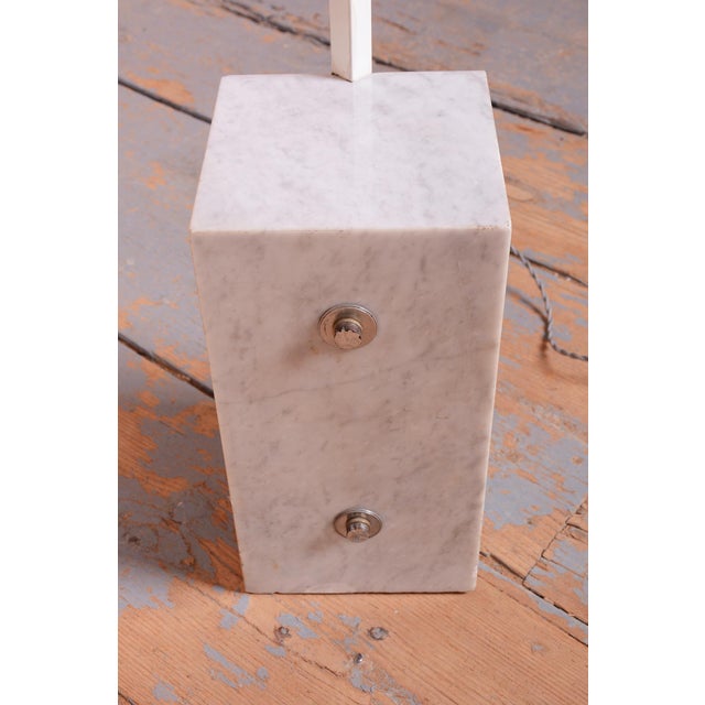 Mid-Century Floor Lamp in Chrome and Marble from Guzzini, Italy, 1960s For Sale - Image 6 of 13