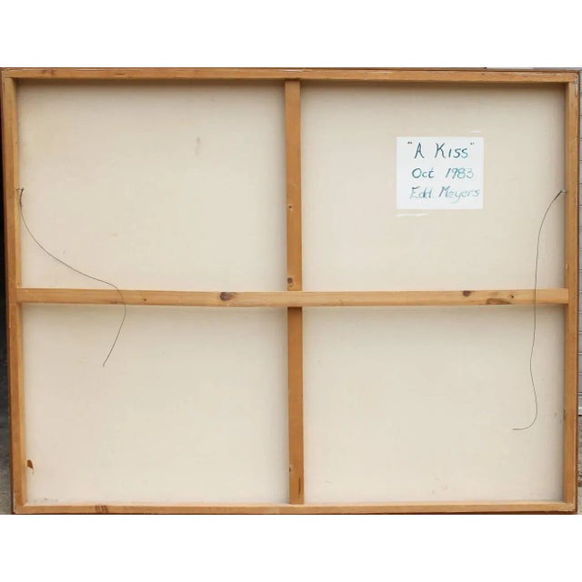 Artist: Edd Meyers Title: A Kiss Year: 1983 Medium: Oil on Canvas, signed l.c. Size: 45 in. x 57 in. (114.3 cm x 144.78 cm)
