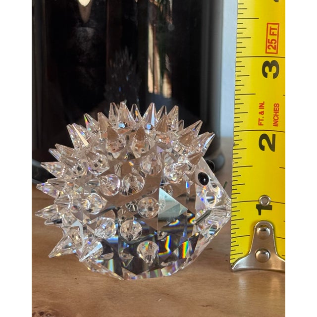 Transparent Vintage Swarovski Crystal Hedgehog For Sale - Image 8 of 9
