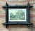 Discover the intricate charm of this vintage Boho Chic Tramp Art Frame, a remarkable example of folk artistry and...