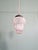 Metal Art Deco Pendant Light in Speckled White and Purple Glass, 1920s For Sale - Image 7 of 12