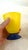 Contemporary Yellow Blue Base Art Glass Cup,by Tingsgården in Eskilstuna Sweden For Sale - Image 3 of 4