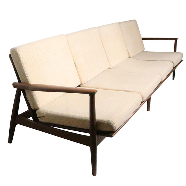 Large Mid Century Danish Modern Style Sofa For Sale - Image 13 of 17