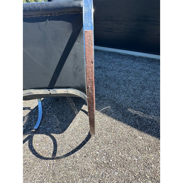 1970s Italian Modern Chrome Rocking Chair Attributed to Guido Faleschini For Sale - Image 6 of 6