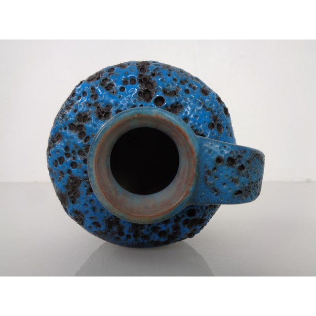 Turquoise Lava Ceramic Vase from Gräflich Ortenburg, Germany, 1960s For Sale - Image 15 of 18