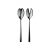 Contemporary Mepra Linea 2-Piece Salad Servers Set, Oro Black For Sale - Image 3 of 3