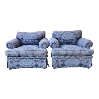 Baker Club Chairs- A Pair For Sale