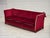 Danish Three-Seater Drop Arm Spanish Sofa in Red Furniture Velour, 1970s For Sale - Image 16 of 18