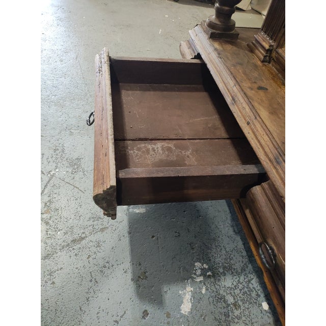 18th Century French Provincial Walnut Buffet À Deux Corps, Renaissance Style, Circa 1760 For Sale - Image 15 of 18