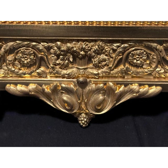 1860s S. Marti Napoleon III Gold Bronze Mantel Clock For Sale - Image 9 of 15