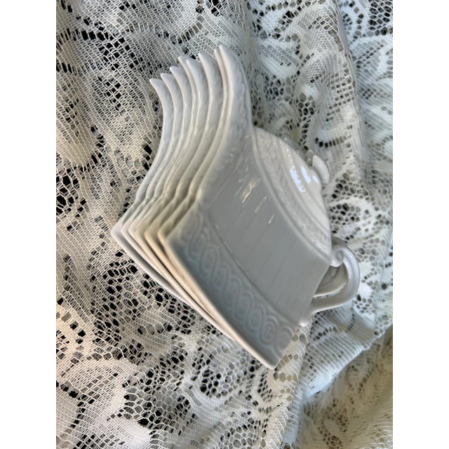 Ceramic 1950s Collection of Mikasa Tea Holders- Set of 8 For Sale - Image 7 of 8