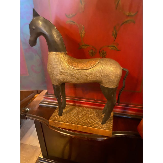 Wood 1980s Asian Horse Statue For Sale - Image 7 of 8
