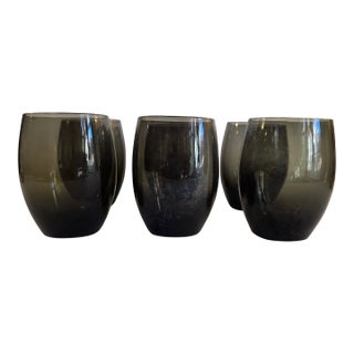 Mid 20th Century Holmegaard Per Lütken Smoky Green Highball Tumblers – Set of 6, Mid-Century Danish Modern For Sale