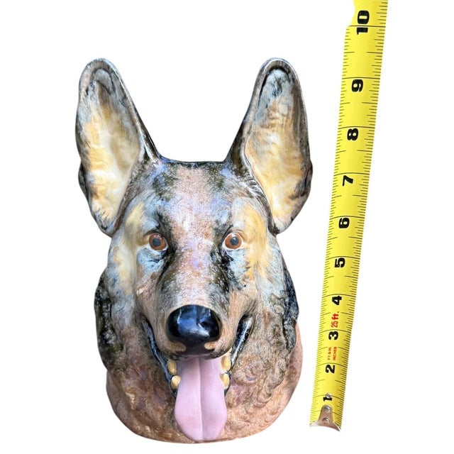 Porcelain German Shephard Dog Bust by Zaphir, a Line by Lladro, Made in Spain, 1970s For Sale - Image 9 of 10