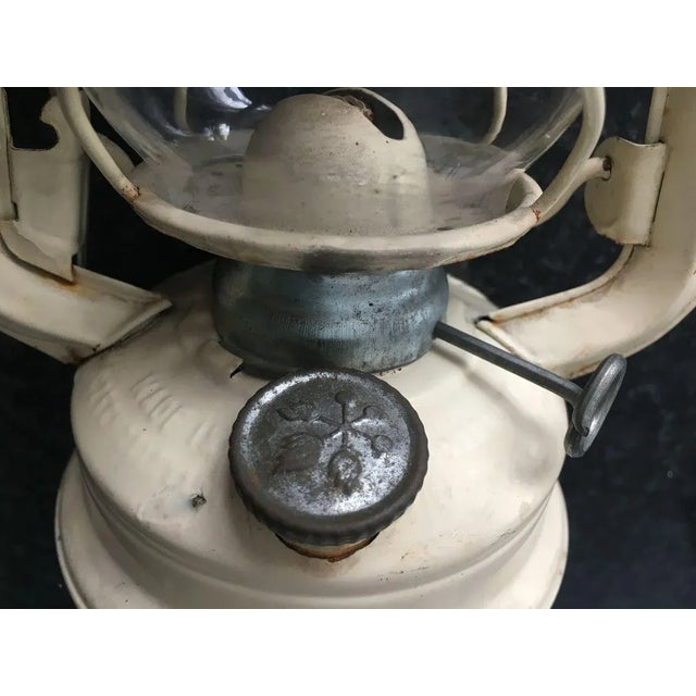 Czech Metal Meva Oil Lantern Lamp For Sale - Image 4 of 18