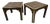 Mid-Century Vintage Walnut Side Tables After Baker Furniture For Sale