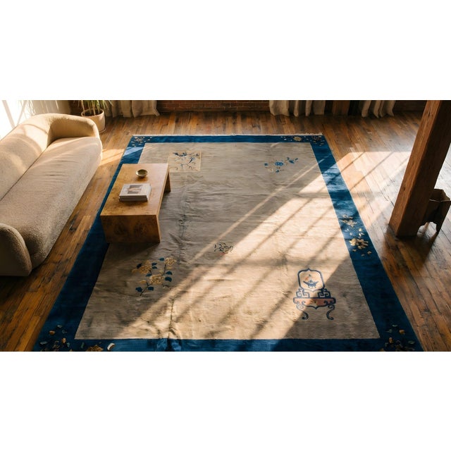 Antique Chinese Peking Rug For Sale In New York - Image 6 of 8