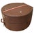 Brown Large Theatrical Hat Box, 1950 For Sale - Image 8 of 8