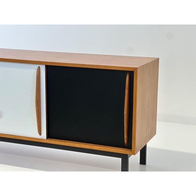 Brown Cansado Cabinet attributed to Charlotte Perriand, 1958 For Sale - Image 8 of 16