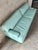 Animal Skin Vintage Postmodern Teal Leather Sofa by Directional Furniture. Circa 1980s. For Sale - Image 7 of 18