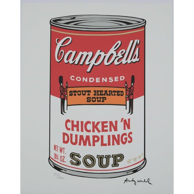 Andy Warhol, Campbell's Chicken'n Dumplings Soup, Lithograph For Sale - Image 5 of 5