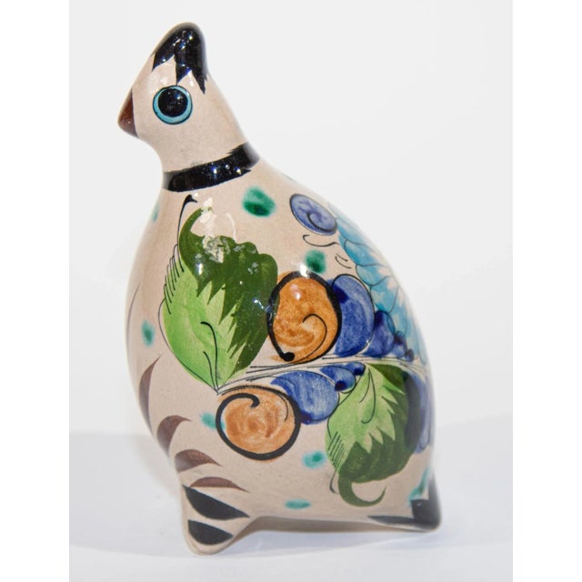 Vintage Ken Edwards Mexican ceramic quail bird form Tonala Pottery. Beautiful vintage Mexican hand made and hand painted...