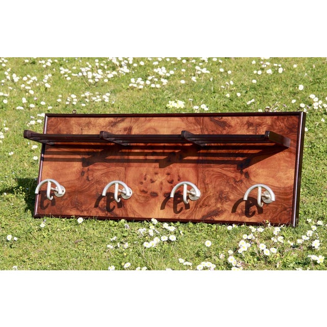 Vintage Art Deco Wall Coat Hanger, Italy, 1930s For Sale - Image 6 of 15