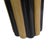 Art Deco Hollywood Regency Black & Tan Fluted Ceramic Vase Pair For Sale - Image 12 of 16