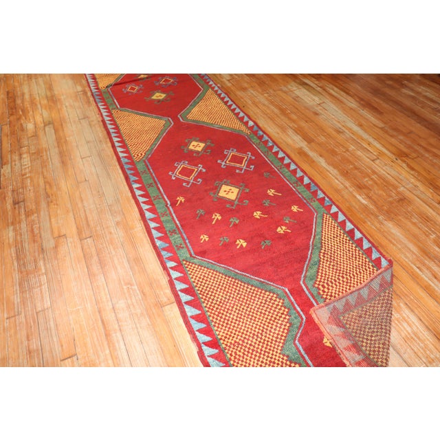 Early 20th Century Turkish Anatolian Runner - 3' x 10'11" For Sale - Image 18 of 18