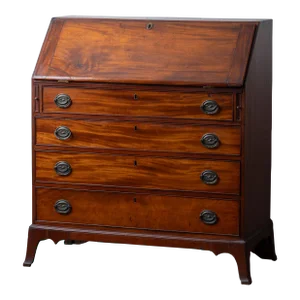 Connecticut Mahogany Slant Front Desk, C.1800