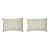Pair of Linen Pillow Cushions - Baies Pattern - Designed and Made in Paris For Sale